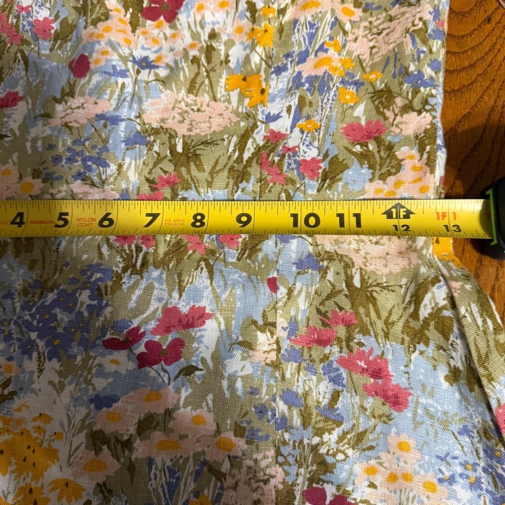 NEW Reformation Amethyst Linen Midi Dress in Countryside Sz 2 Cottagecore Chic - Picture 16 of 16